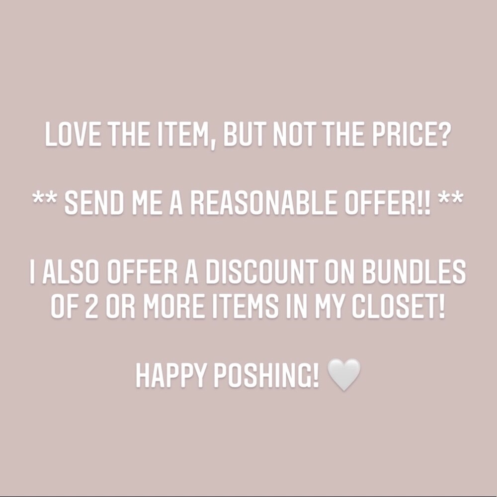 Make me a reasonable offer! I’m open to negotiate!